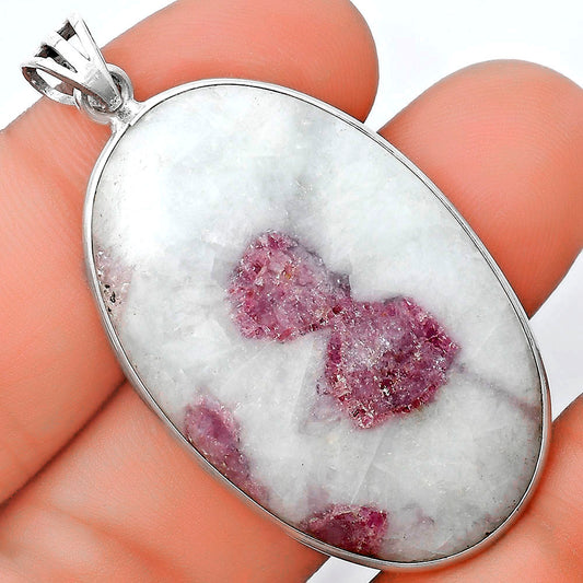 Natural Pink Tourmaline in Quartz Pendant P-1001 SDP124418