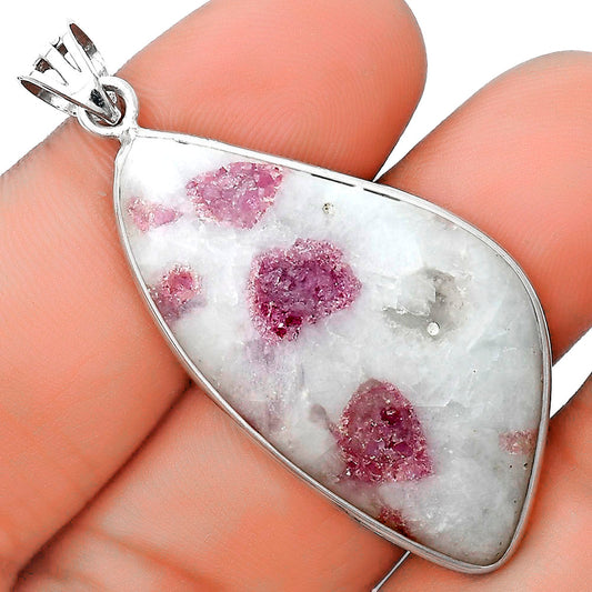 Natural Pink Tourmaline in Quartz Pendant P-1001 SDP124422