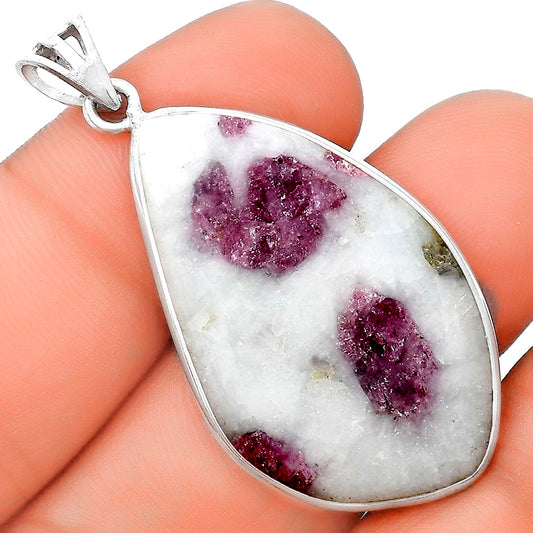 Natural Pink Tourmaline in Quartz Pendant P-1001 SDP124423