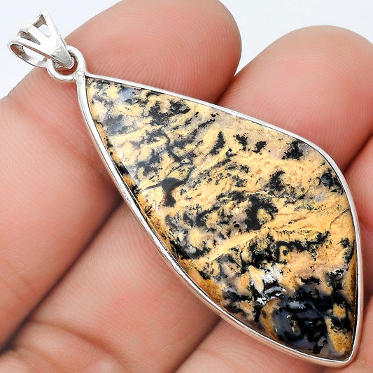 Natural Rose Plume Agate Pendant P-1001 SDP124670