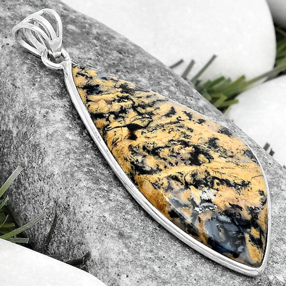 Natural Rose Plume Agate Pendant P-1001 SDP124670