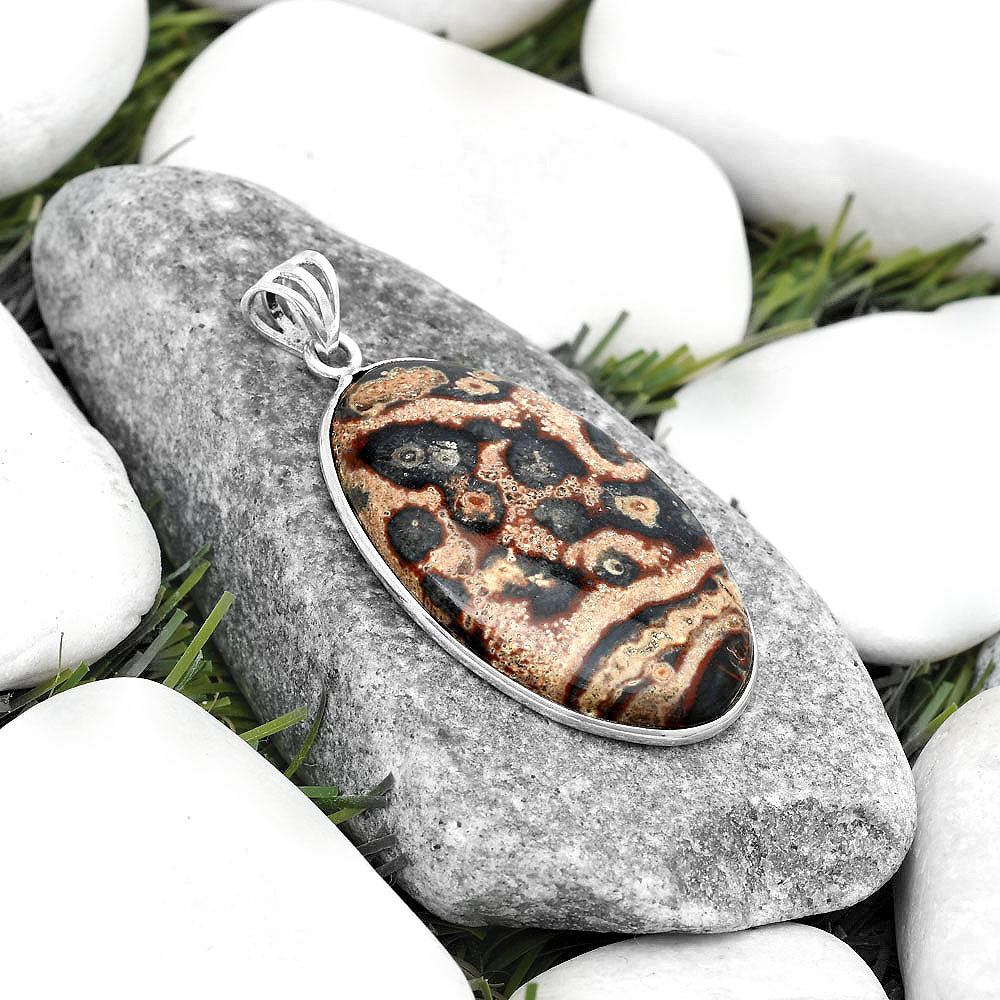 Natural Viper Skin Jasper Pendant P-1001 SDP124914