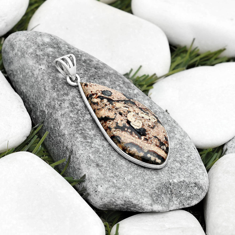 Natural Viper Skin Jasper Pendant P-1001 SDP124920
