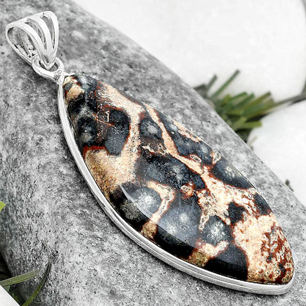Natural Viper Skin Jasper Pendant P-1001 SDP124923