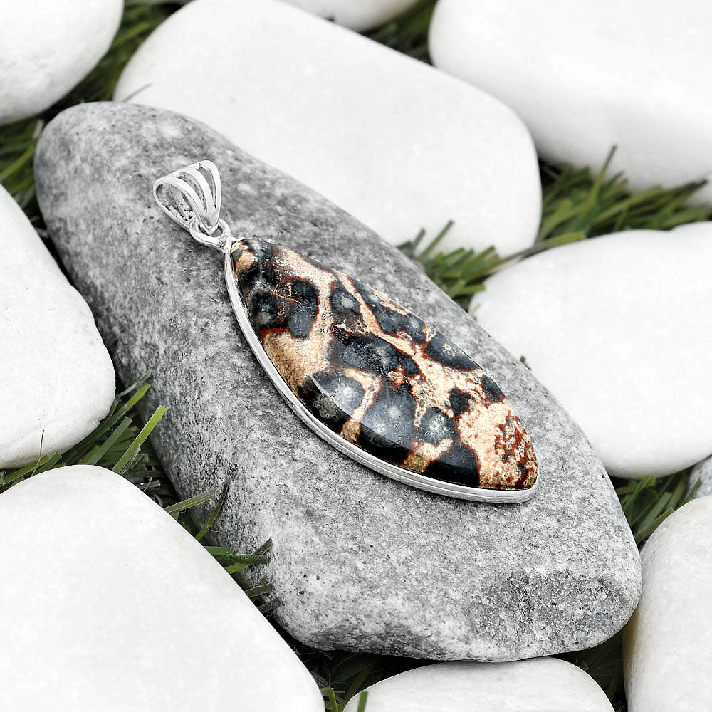 Natural Viper Skin Jasper Pendant P-1001 SDP124923