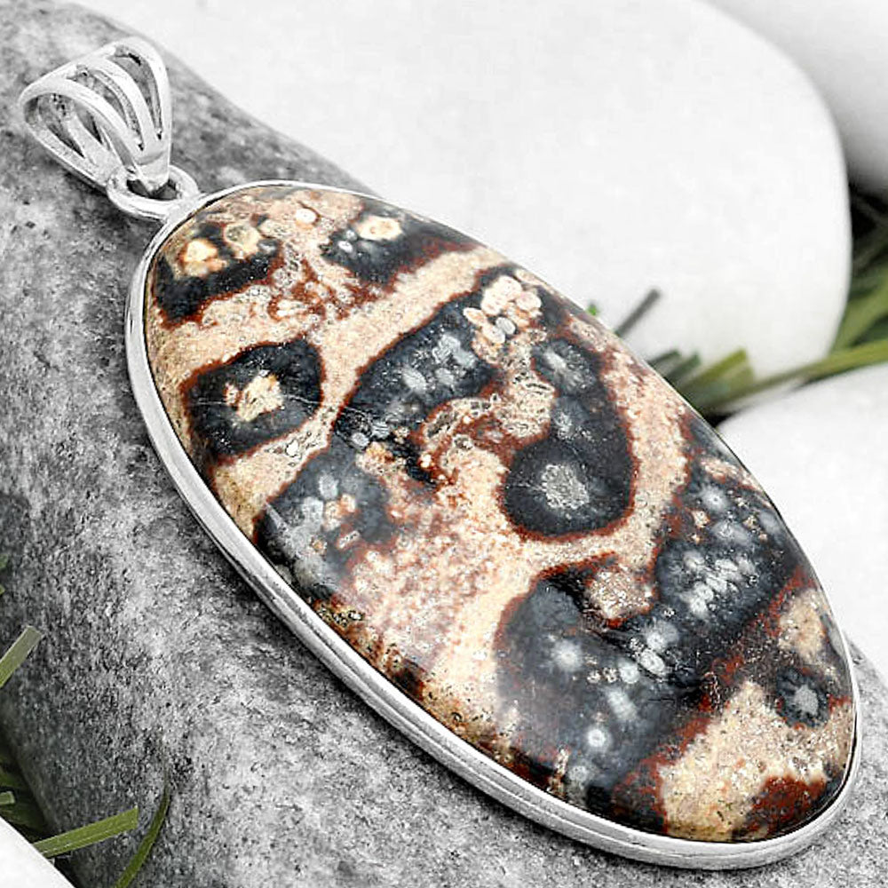 Natural Viper Skin Jasper Pendant P-1001 SDP124936