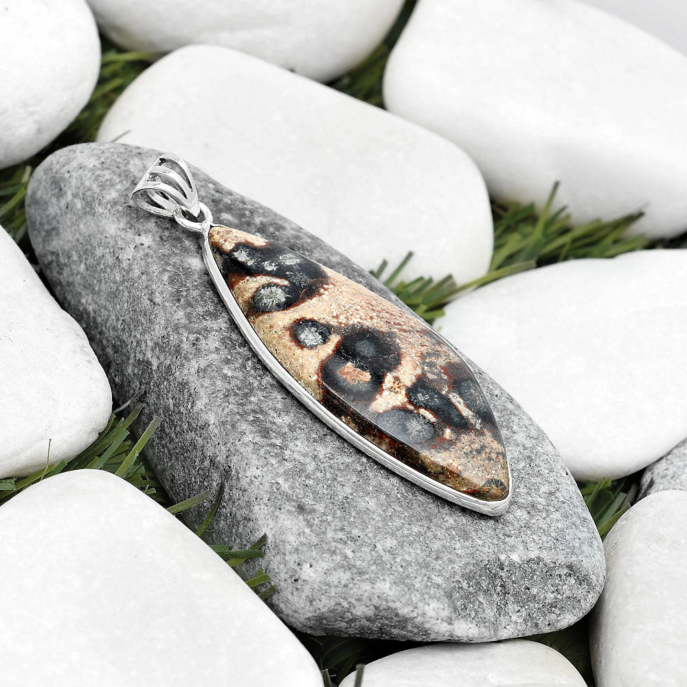 Natural Viper Skin Jasper Pendant P-1001 SDP124939