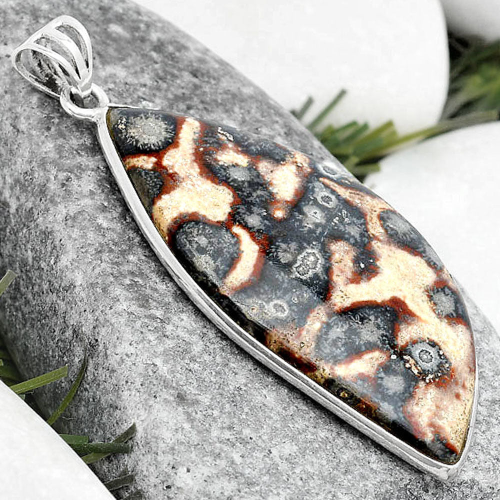 Natural Viper Skin Jasper Pendant P-1001 SDP124947