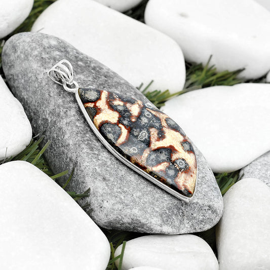 Natural Viper Skin Jasper Pendant P-1001 SDP124947