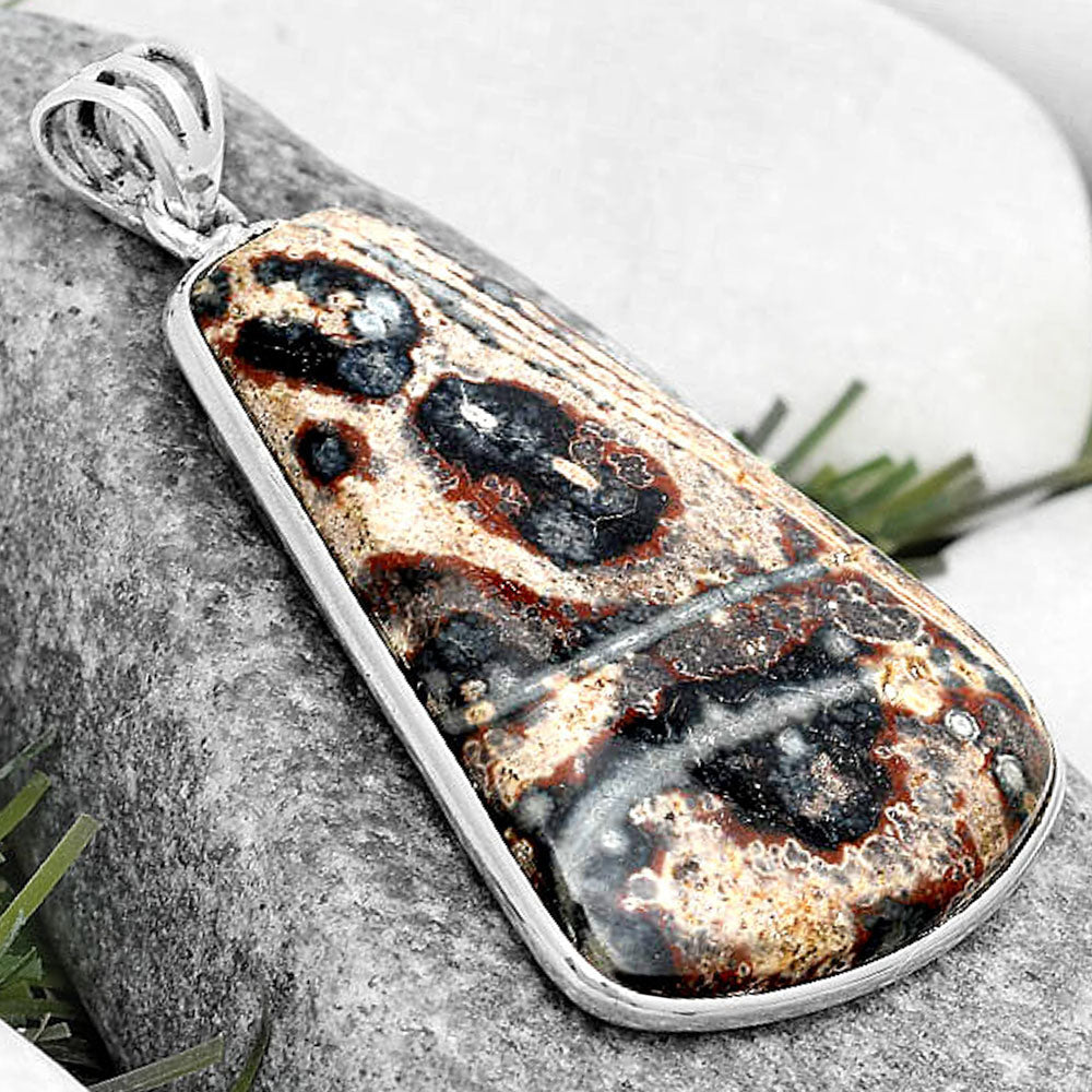Natural Viper Skin Jasper Pendant P-1001 SDP124948