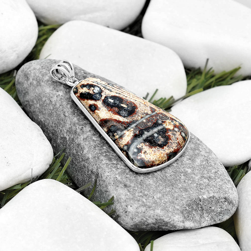 Natural Viper Skin Jasper Pendant P-1001 SDP124948