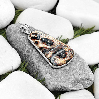 Natural Viper Skin Jasper Pendant P-1001 SDP124948