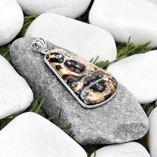 Natural Viper Skin Jasper Pendant P-1001 SDP124948