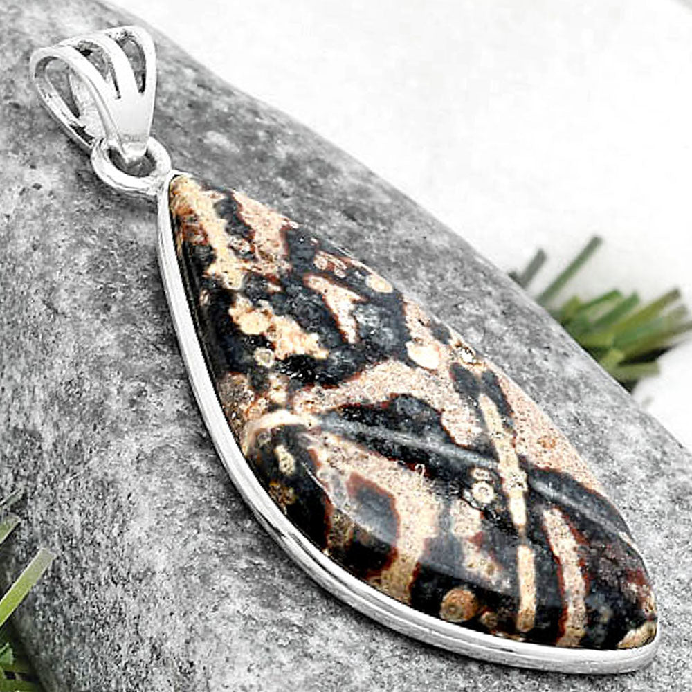 Natural Viper Skin Jasper Pendant P-1001 SDP124957