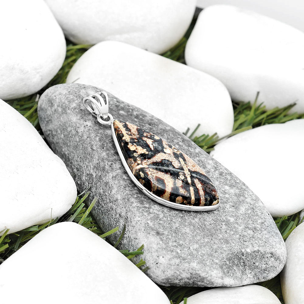 Natural Viper Skin Jasper Pendant P-1001 SDP124957