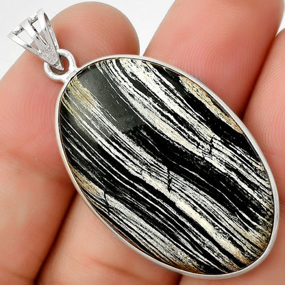 Natural Silver Leaf Obsidian Pendant P-1001 SDP125012