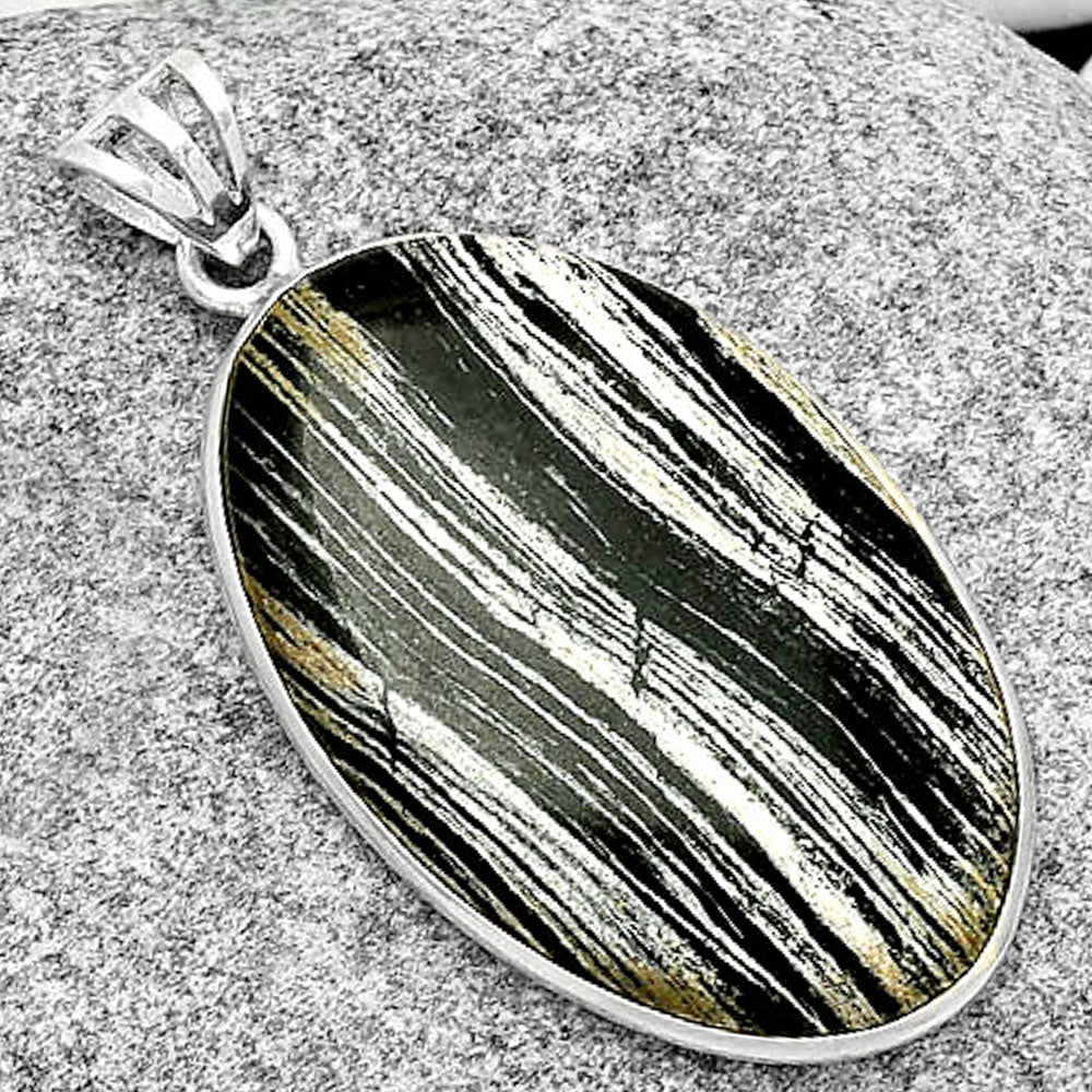Natural Silver Leaf Obsidian Pendant P-1001 SDP125012