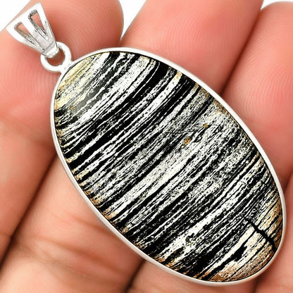 Natural Silver Leaf Obsidian Pendant P-1001 SDP125026