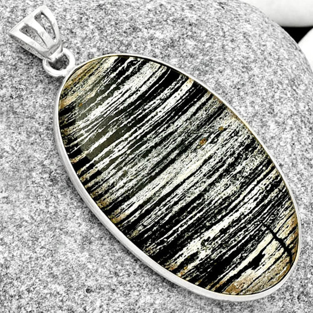 Natural Silver Leaf Obsidian Pendant P-1001 SDP125026
