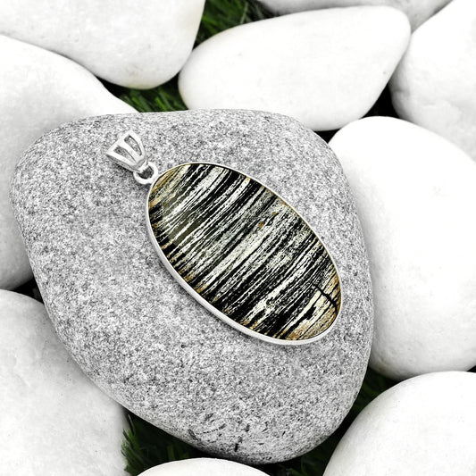 Natural Silver Leaf Obsidian Pendant P-1001 SDP125026