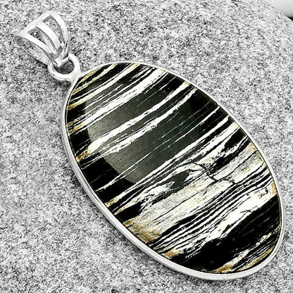 Natural Silver Leaf Obsidian Pendant P-1001 SDP125041