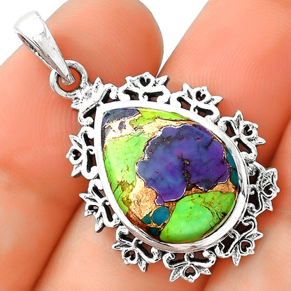 Multi Copper Turquoise - Arizona Pendant P-1028 SDP125130