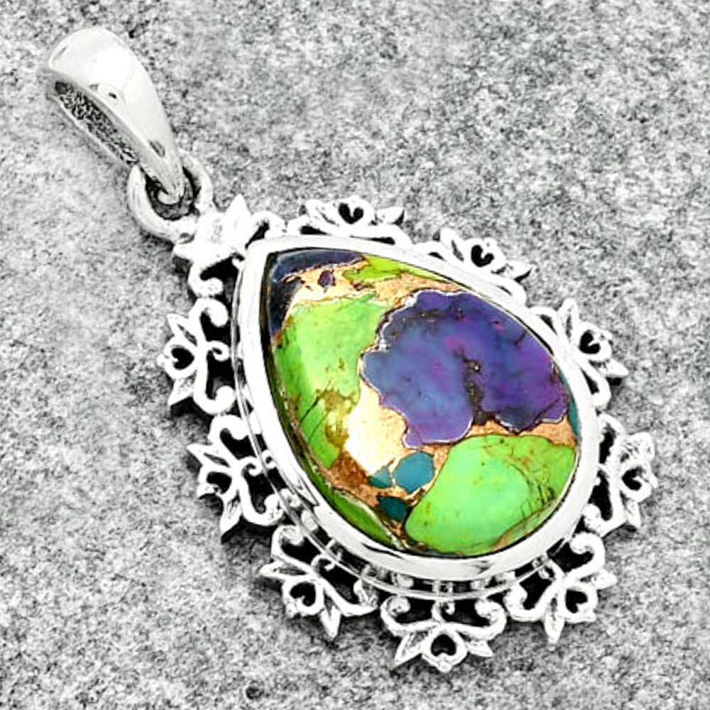 Multi Copper Turquoise - Arizona Pendant P-1028 SDP125130