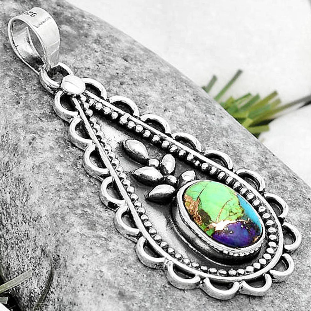 Multi Copper Turquoise - Arizona Pendant P-1033 SDP125239