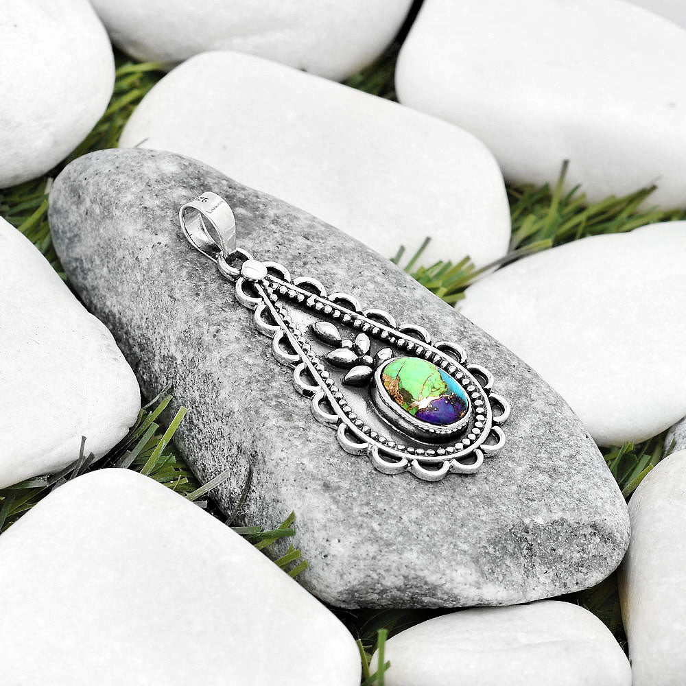 Multi Copper Turquoise - Arizona Pendant P-1033 SDP125239