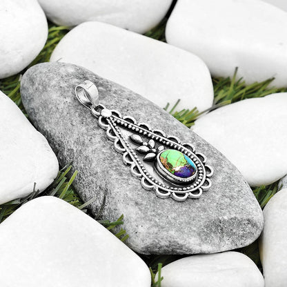 Multi Copper Turquoise - Arizona Pendant P-1033 SDP125239