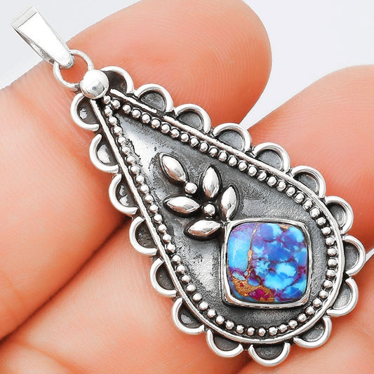 Copper Purple Turquoise - Arizona Pendant P-1033 SDP125252