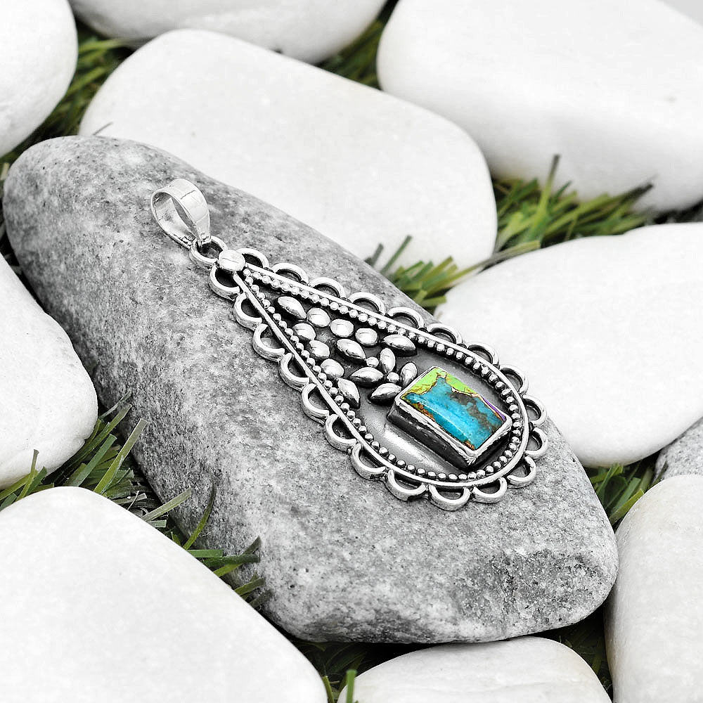 Multi Copper Turquoise - Arizona Pendant P-1033 SDP125254