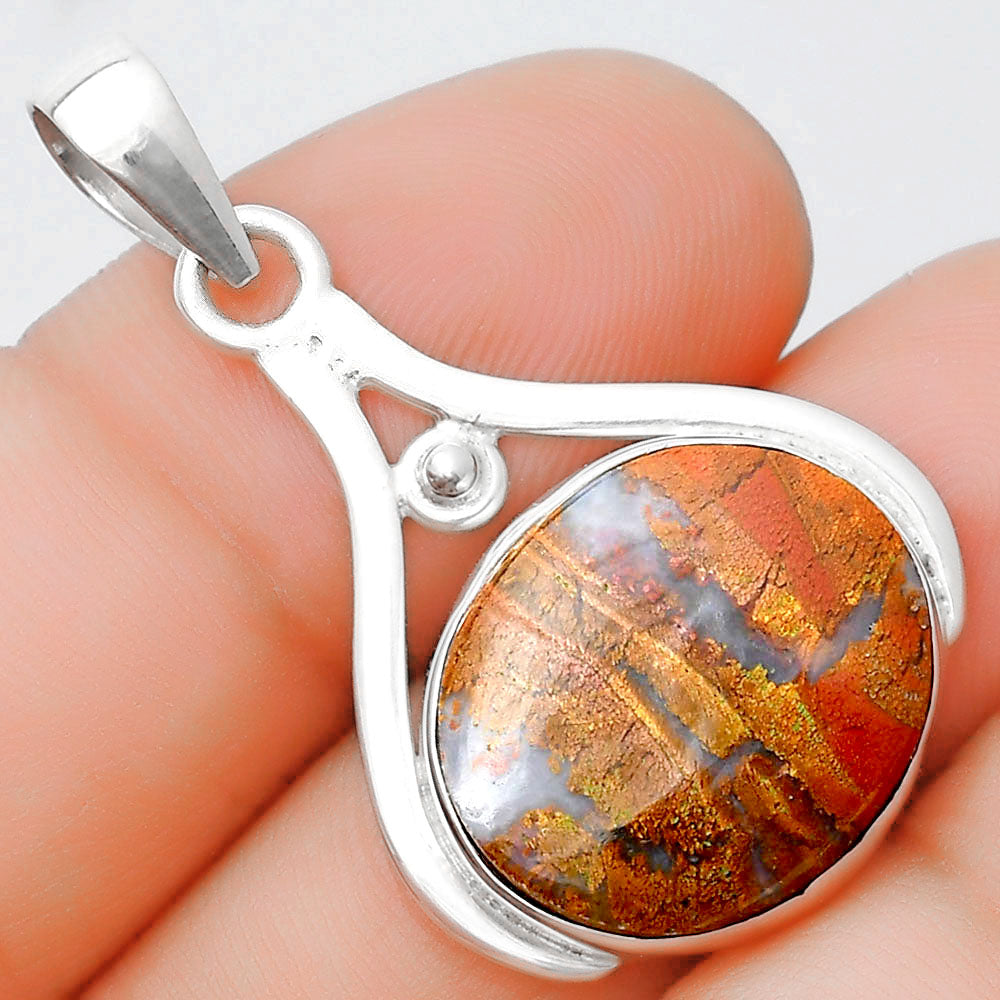 Natural Red Moss Agate Pendant P-1407 SDP125355