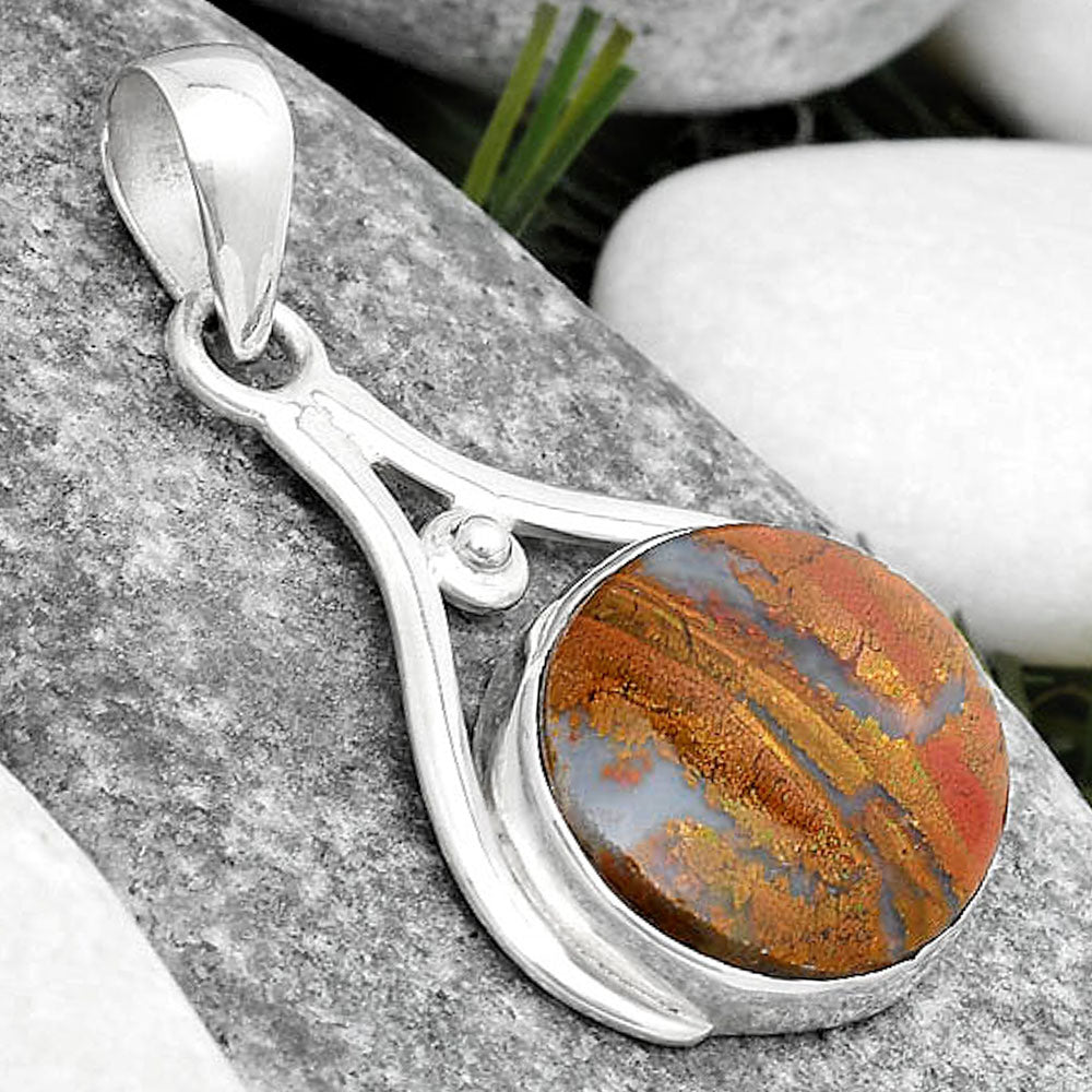 Natural Red Moss Agate Pendant P-1407 SDP125355