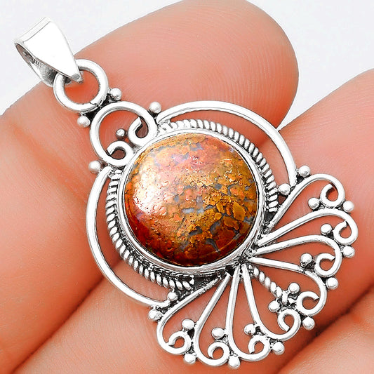 Natural Red Moss Agate Pendant P-1544 SDP125357