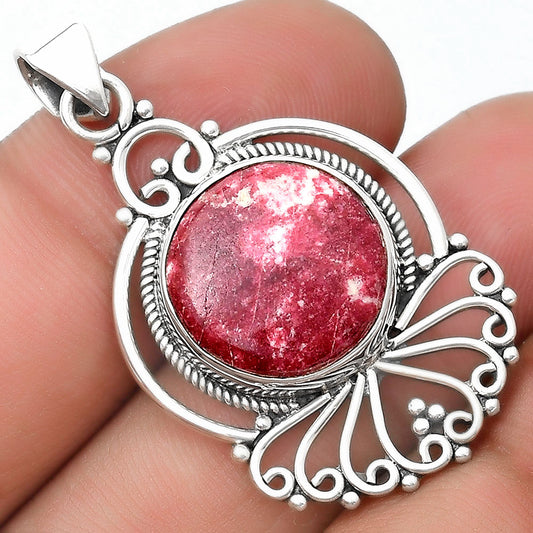 Natural Pink Thulite - Norway Pendant P-1544 SDP125365