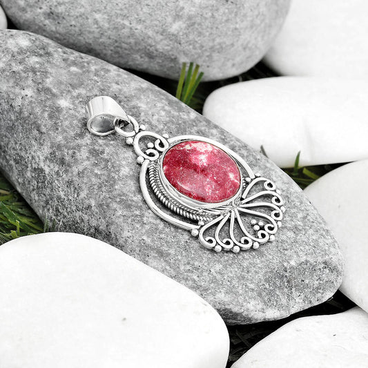 Natural Pink Thulite - Norway Pendant P-1544 SDP125365
