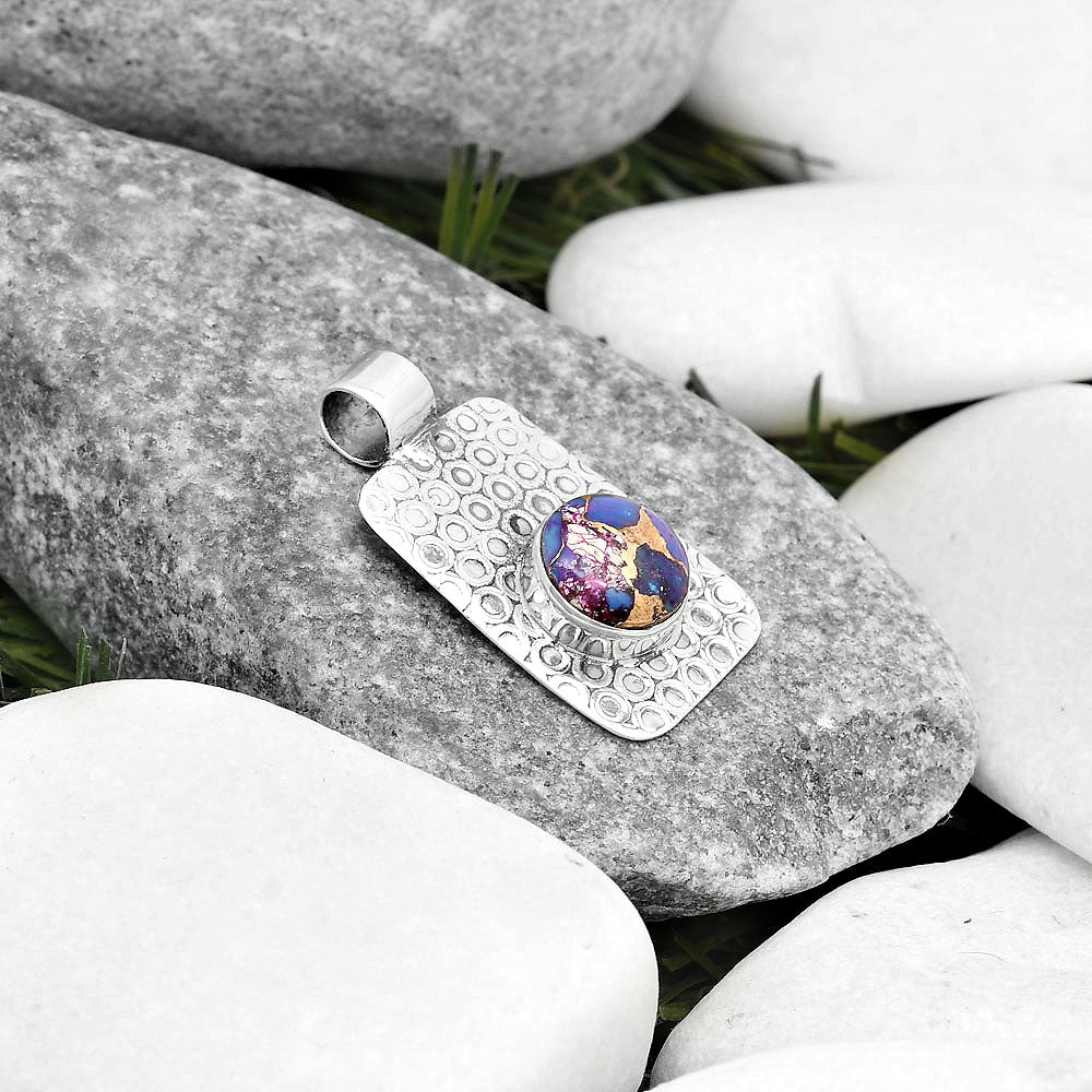 Copper Purple Turquoise - Arizona Pendant P-1674 SDP125373