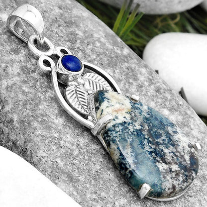 Blue Scheelite Turkey & Lapis Lazuli Pendant P-1434 SDP125374