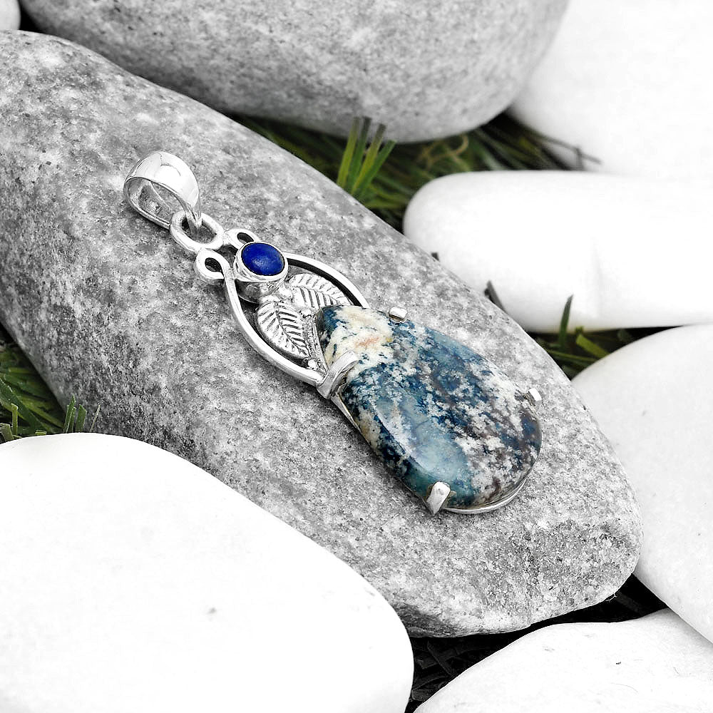 Blue Scheelite Turkey & Lapis Lazuli Pendant P-1434 SDP125374