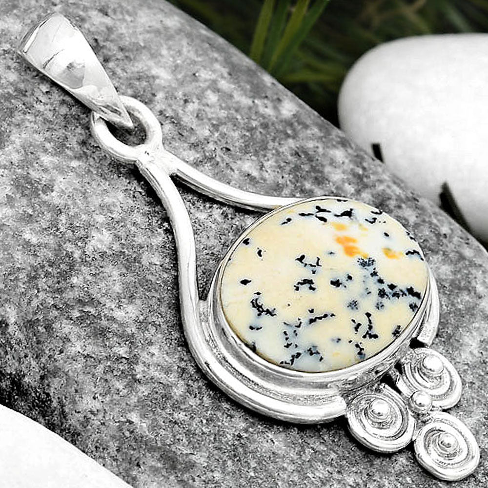 Natural Russian Honey Dendrite Opal Pendant P-1473 SDP125383