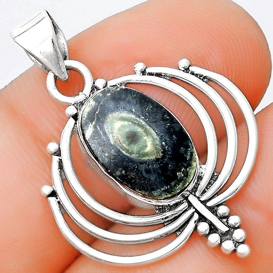 Lotus - Natural Star Galaxy Jasper Pendant P-1702 SDP125385