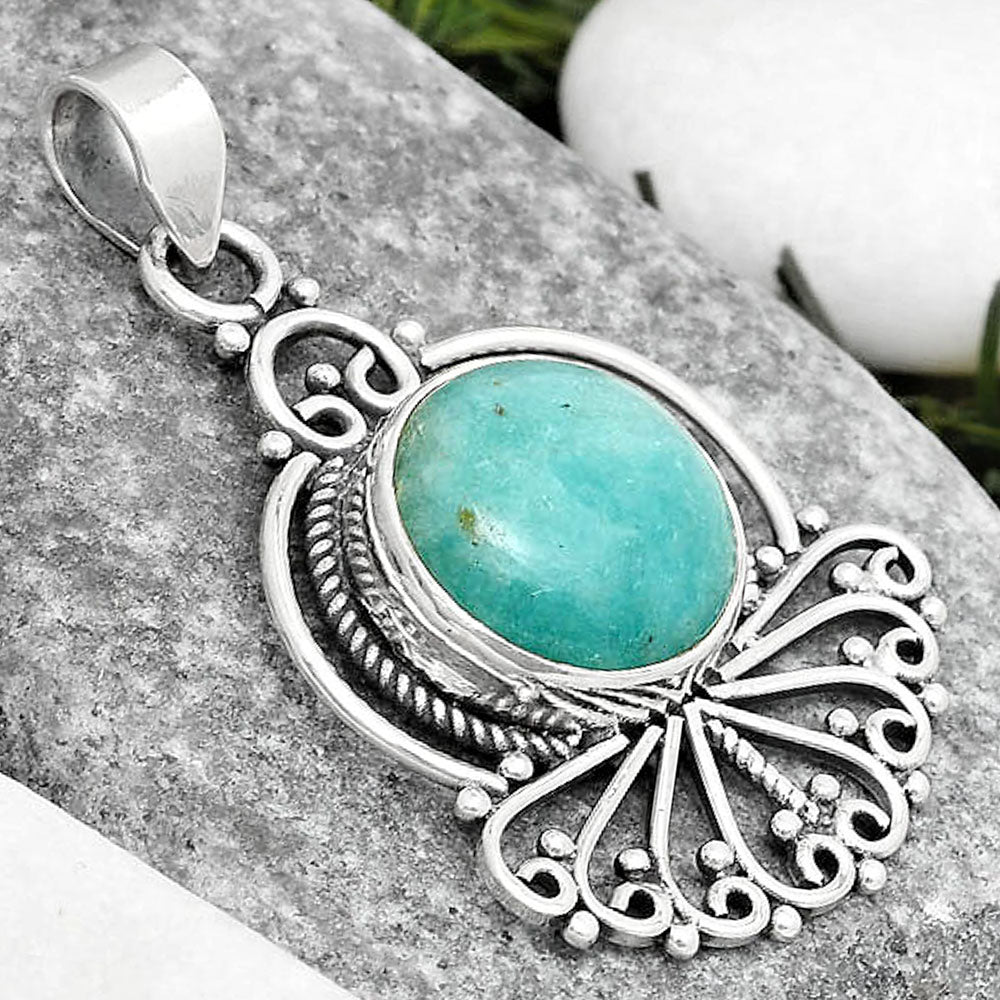 Natural Paraiba Amazonite Pendant P-1544 SDP125390