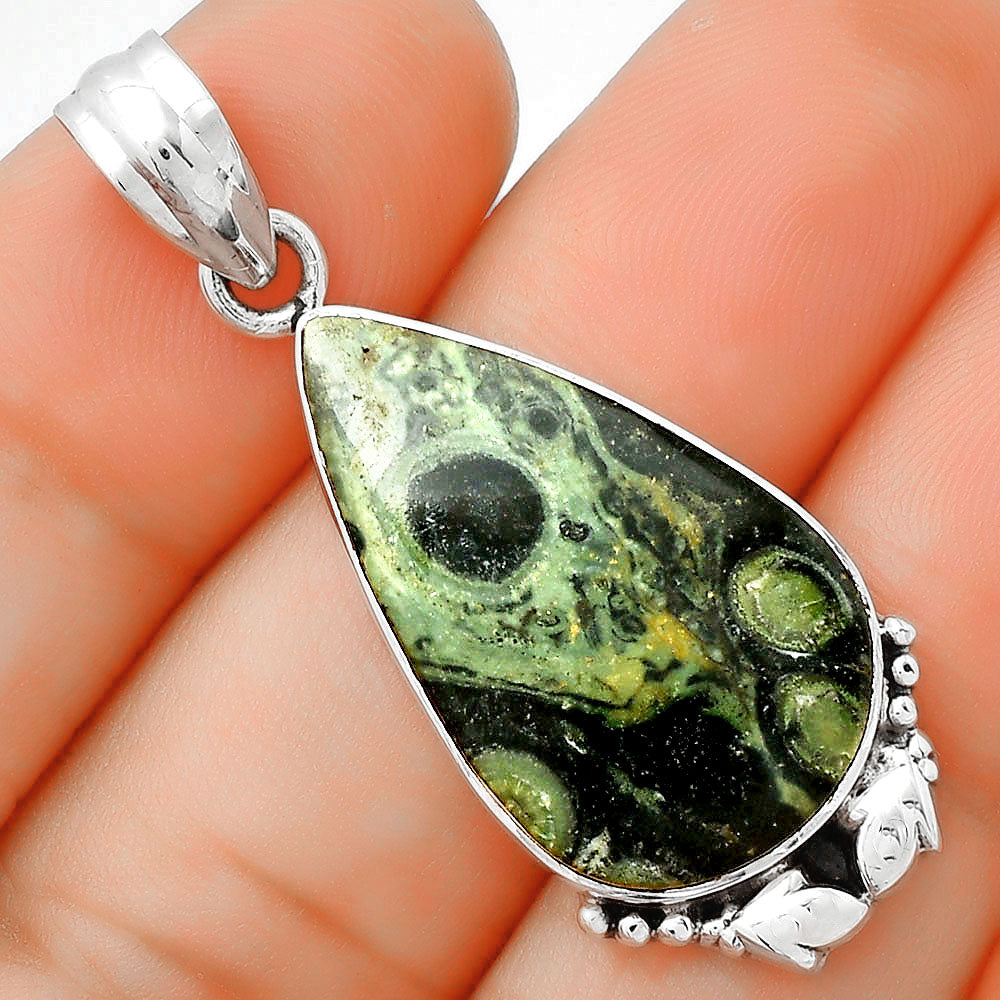 Natural Star Galaxy Jasper Pendant P-1102 SDP125415