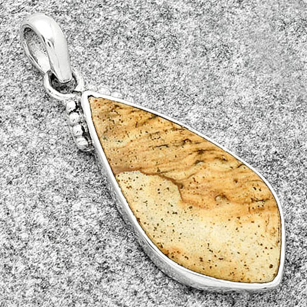 Natural Picture Jasper Pendant P-1084 SDP125417