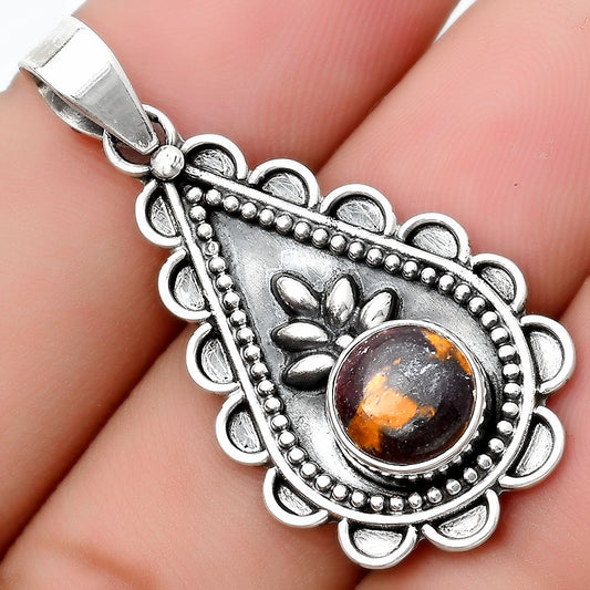 Natural Indian Blanket Jasper Pendant P-1033 SDP125446