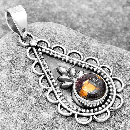 Natural Indian Blanket Jasper Pendant P-1033 SDP125446