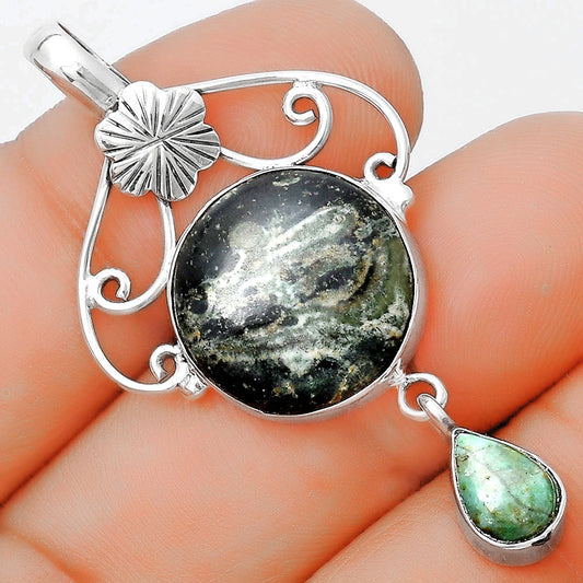 Star Galaxy Jasper & Larsonite Jasper Pendant P-1455 SDP125505