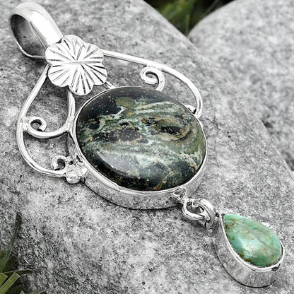 Star Galaxy Jasper & Larsonite Jasper Pendant P-1455 SDP125505