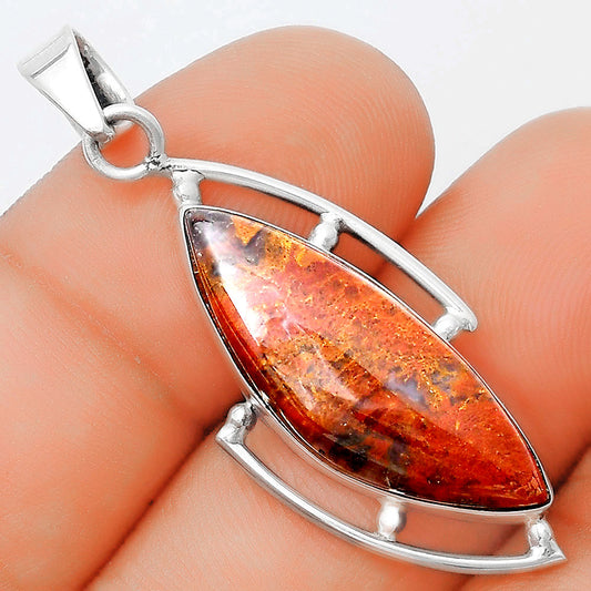 Natural Red Moss Agate Pendant P-1274 SDP125585